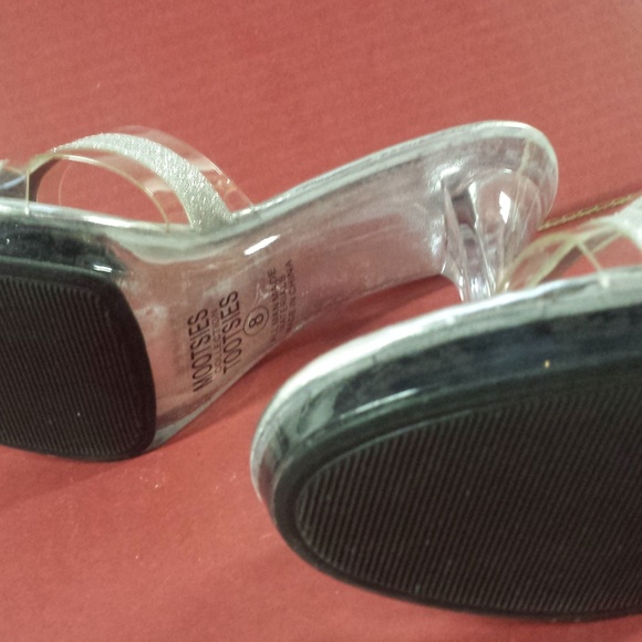 NIB Mootsie Tootsie Cinderella open toe Heels Sz 8 - Picture 7 of 8